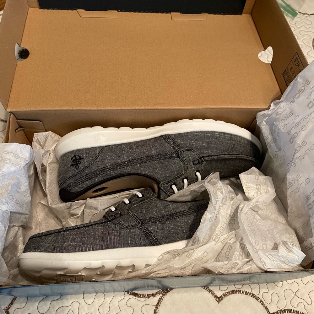 Skechers shoes.